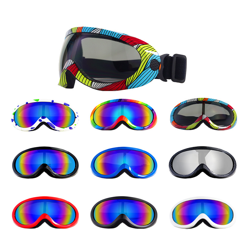 Leichte Skibrille mit Spritzwasserschutz, Outdoor-Sportbrille, Motorradbrille, Wind- und Sandschutz_voghion.com