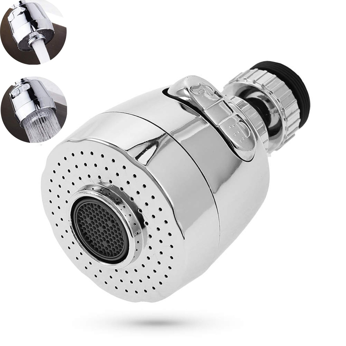 Kitchen faucet splash-proof water-saving bubbler swivel adjustable water outlet two-function kitchen small spray head filter