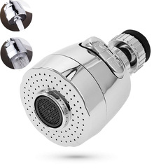 Kitchen faucet splash-proof water-saving bubbler swivel adjustable water outlet two-function kitchen small spray head filter