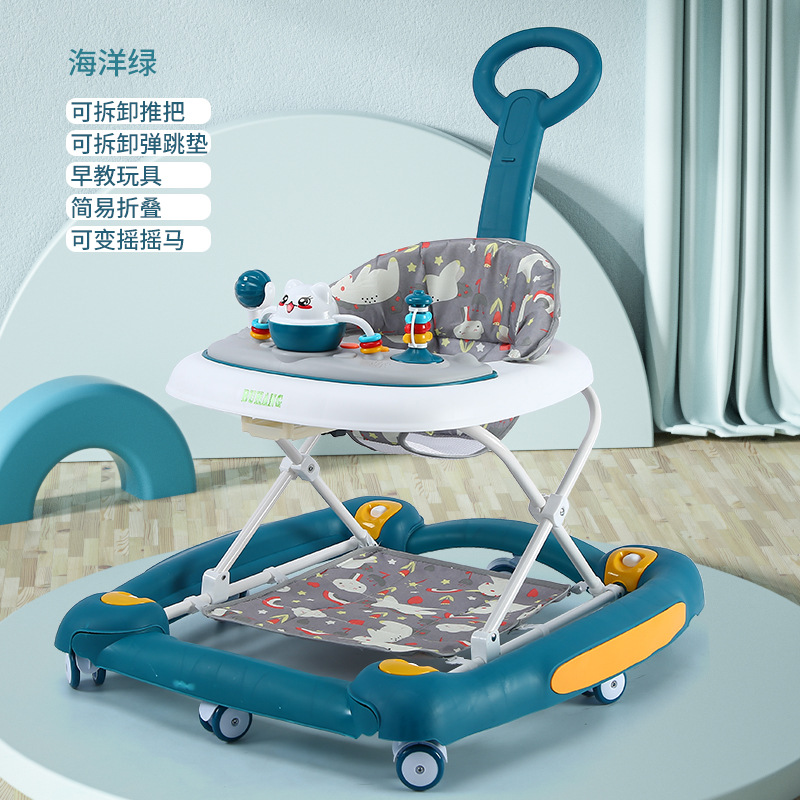 Un niño caminante de un año anti-pierna tipo o anti-rolling mano empuje para aprender a caminar ayuda a caminar eléctrica mayorista venta en caliente transfronteriza