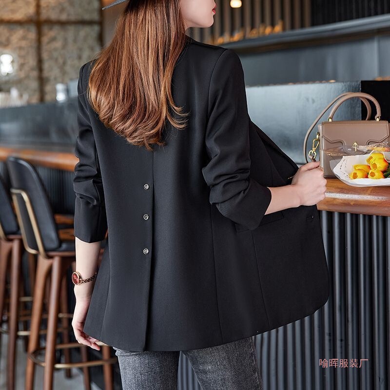 High-End Stylish Blazer for Women, Spring and Autumn 2026 New Style, Plus-Size Loose Casual Elegant Small Suit Jacket Trendy