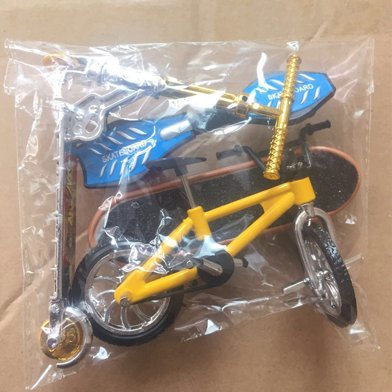 Giocattoli creativi di simulazione, mini bicicletta in lega, monopattino da dito, modello di bici, skateboard_voghion.com
