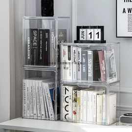 专辑收纳盒cd碟片防尘透明亚克力储存箱磁带蓝光碟dvd唱片展示架