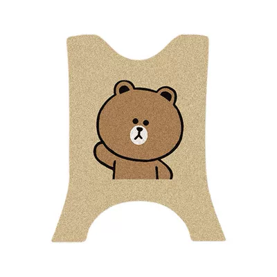 Silk Ring Foot Pad TDS2199Z — Electric vehicle foot mat - tailing-fei-meng-eb-long-style-brown-bear