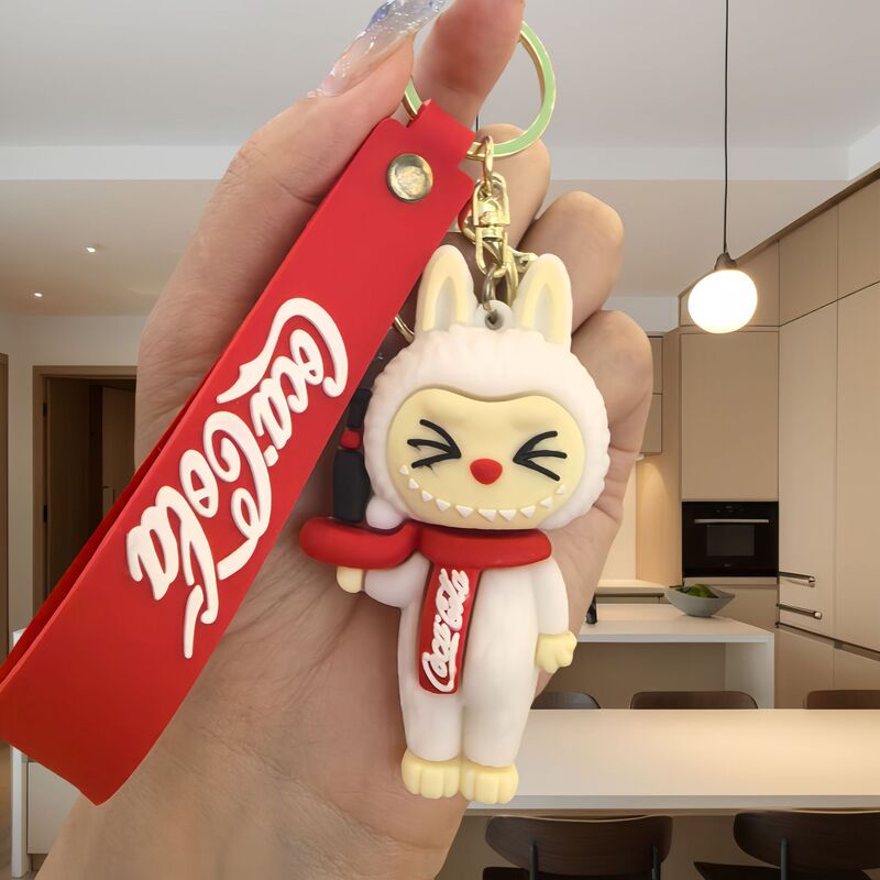 跨境新款可乐滑板拉布布小绵羊钥匙扣纪念挂饰汽车包配饰礼品批发|undefined