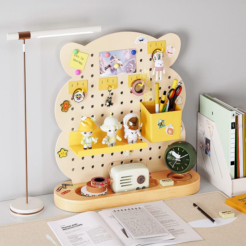 Escritorio, hueco, tablero, estante, vertical, sin perforación, accesorios magnéticos, estación de trabajo, escritorio, almacenamiento, pantalla, acabado del escritorio