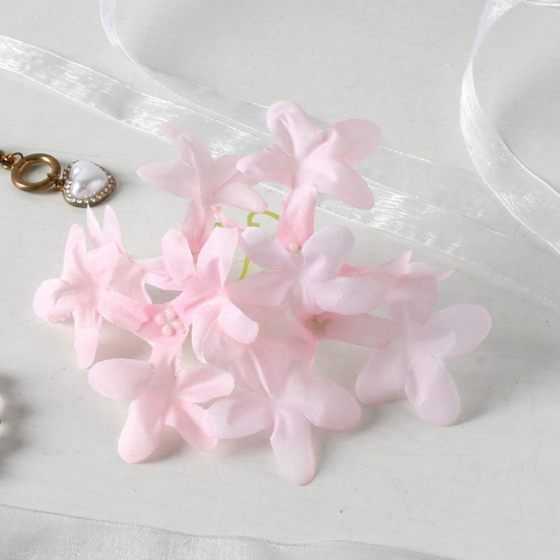 Simulación de flores de clavo de cereza cruz pinzas de cabello guirnaldas joyas diy boda decoración del hogar flores falsas