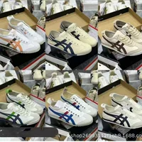 Чистые оригинальные мужские повседневные кроссовки Tiger Onitsuka Tiger без шнуровки, обувь Putian Dexun, женские белые кроссовки, туфли с низким берцем