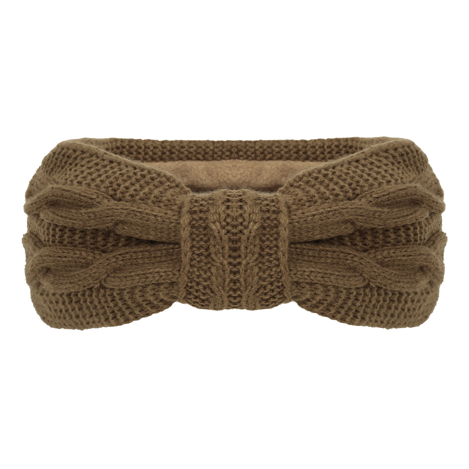 Bandeau épais et moelleux, bandeau pour femme, accessoires pour cheveux en laine européenne et américaine, nœud papillon, bandeau chaud et protège-oreilles_voghion.com