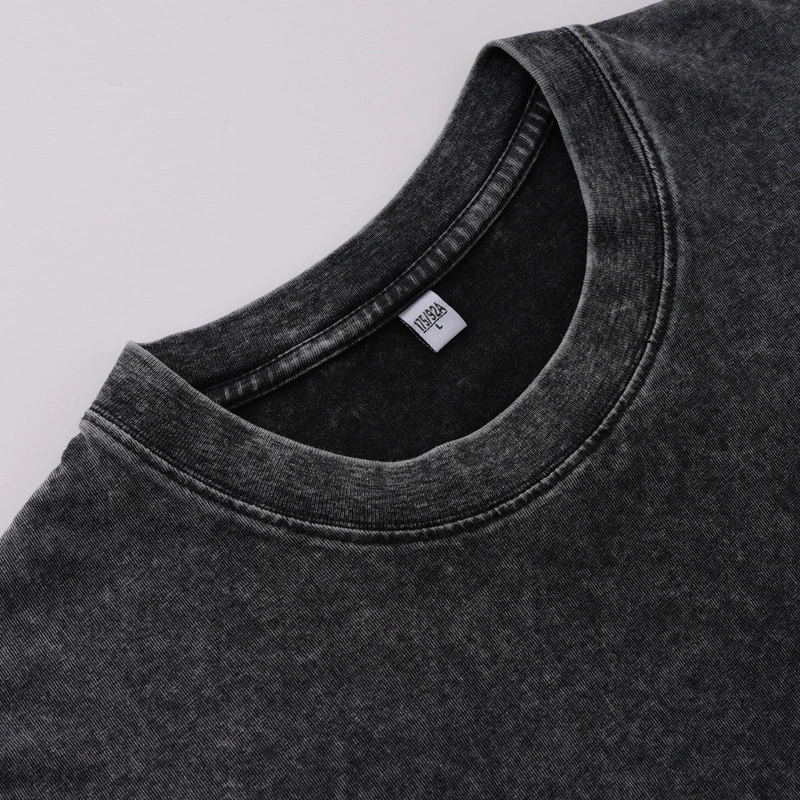Хлопковая футболка унисекс, свободный крой, принт снежинка, 230 г стиль «washed vintage»