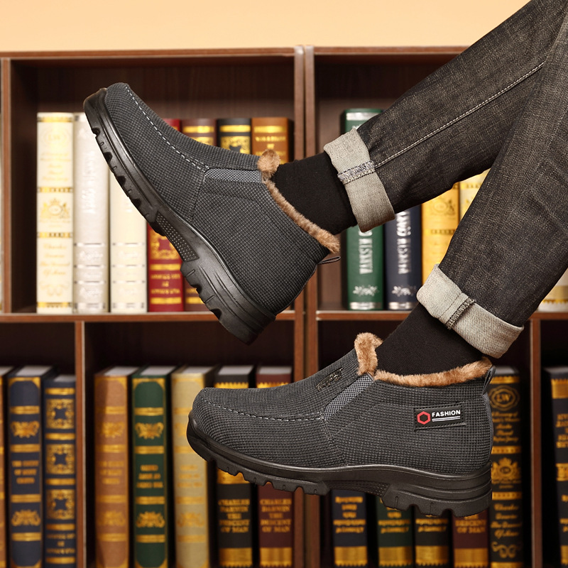Herrenschuhe Winter Alte Peking-Stoffschuhe große Herren-Baumwollschuhe warm plus samtverdickter trendiger All-Match-rutschfeste Freizeitschuhe für Herren_voghion.com
