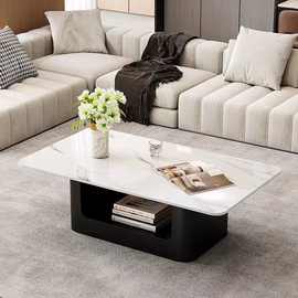 长方形岩板茶几客厅家用餐桌两用极简茶几桌办公室2025新款小户型