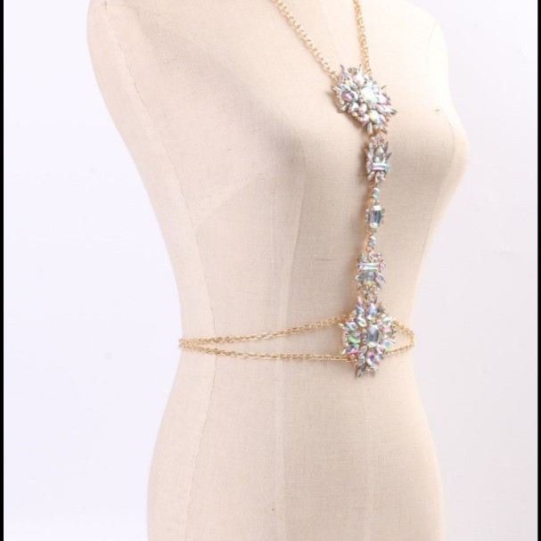 Collar de diamantes para mujer, moda europea
