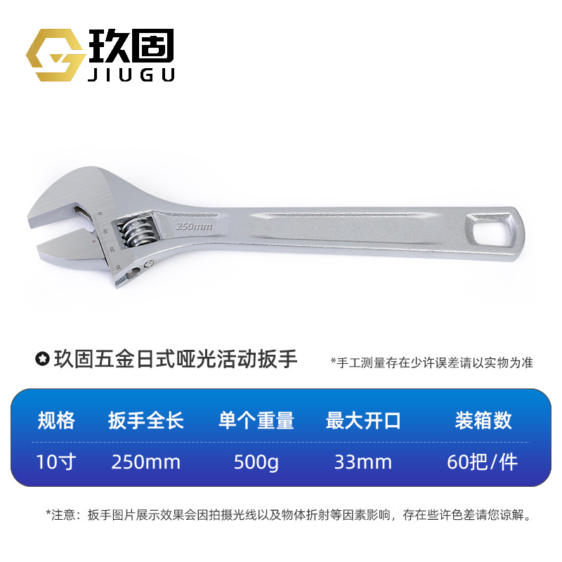 Fabricante al por mayor 45 llave móvil de acero gran apertura placa de llave móvil multifunción