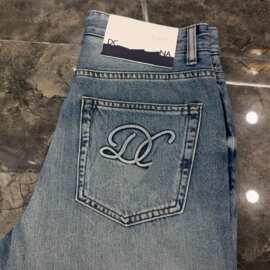 DG米兰精品欧货男士牛仔裤 时尚修身弹力怀旧洗水坡度牛仔裤DG626