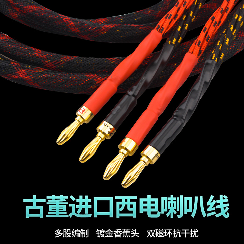 Xangsane/Elephant God Fever Class Antique West Electric Audio Speaker Line HiFi Main Speaker Line Audio Connection Line