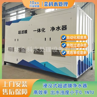 浸没式超滤膜净水器智慧水厂农村饮用水净化设备地表河水净水设备