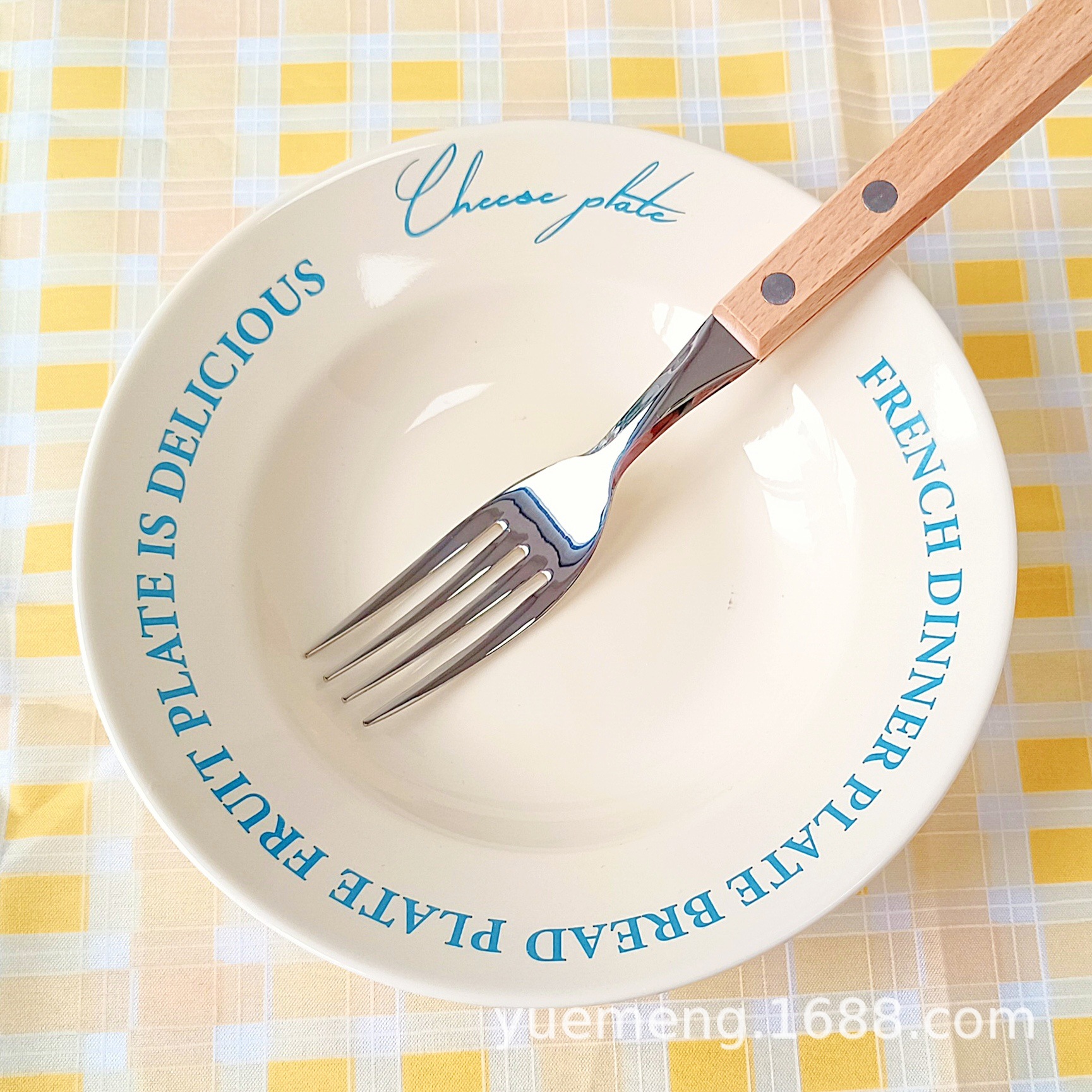 크림 블루 영어 6 인치 요리