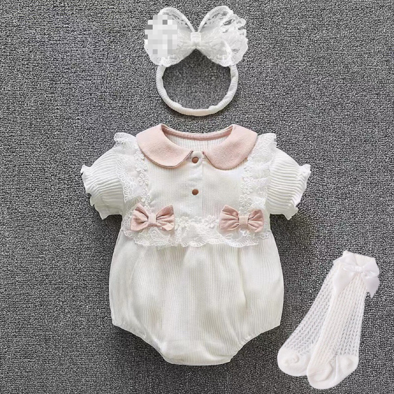 ベビー夏服、薄手ベビー女の子満月百日百歳プリンセス服、1歳ドレススーツ|undefined