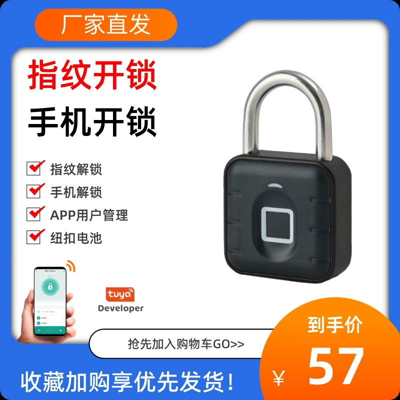 Умный замок отпечатков пальцев источник фабрики прямой продажи дома водонепроницаемый TUYA граффити bluetooth замок студенческий отпечаток пальца небольшой замок