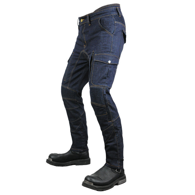 VOLERO K-2 de la motocicleta pantalones vaqueros hombres cuatro estaciones multi-bolsa de ropa de trabajo de la motocicleta pantalones de montar kaudula resistente a la caída