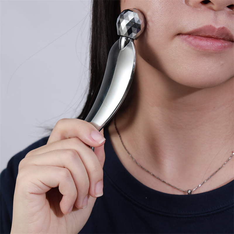 Tabla de Gua Sha de aleación de zinc, raspador facial con forma de cabeza de sirena, masaje para la piel