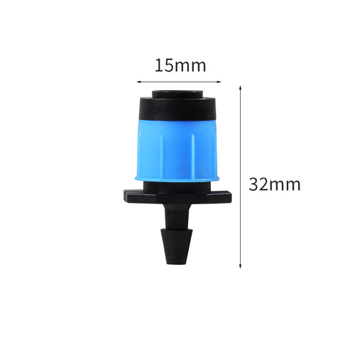 Garden bonsai waterer adjustable blue direct-insert spout micro-spray dripper PVC pipe irrigation drip head
