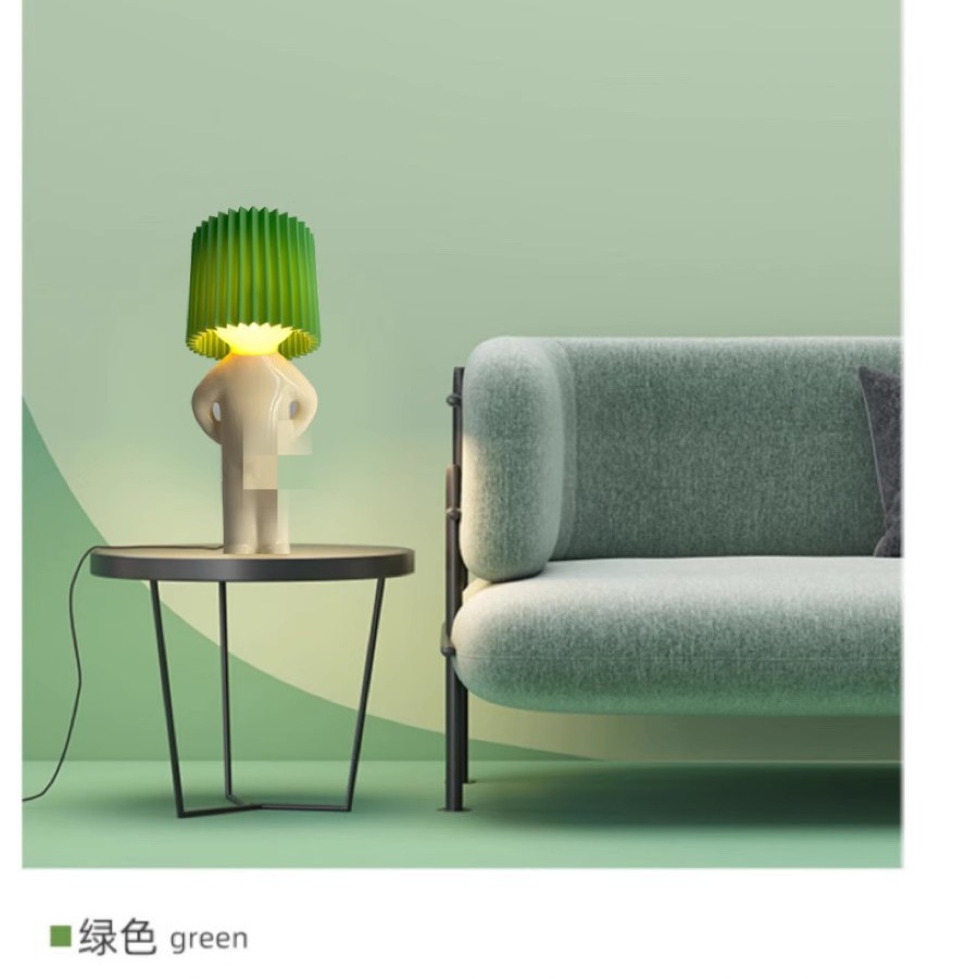 Lámpara de Mesa Creativa MR.P con Luz Cálida para Escritorio y Dormitorio