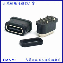 �����ˮTYPE-C�B����24Pֱ��ʽ���H10.2 USBtypec����ˮ��ĸ��