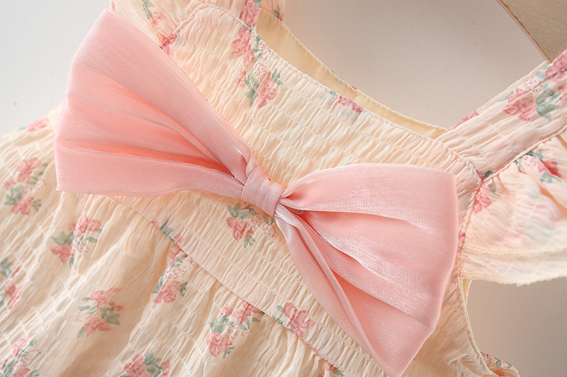 Cute Bow Knot Cotton Girls Dresses display picture 6