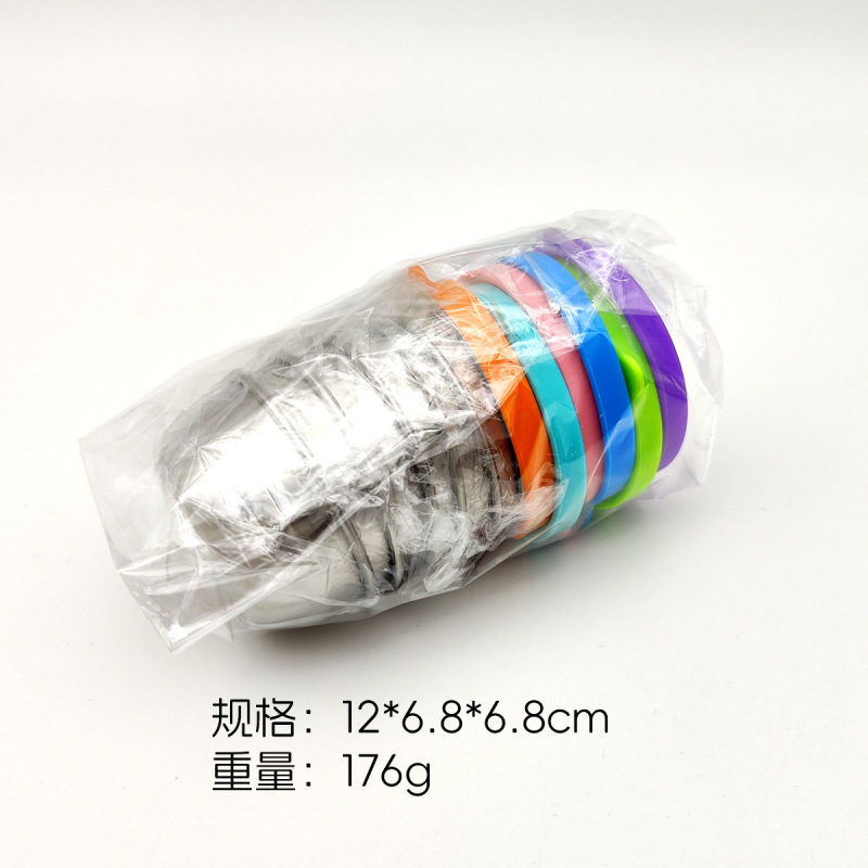 304不锈钢酱汁杯防漏无花纹硅胶盖蘸料碟户外便携沙拉番茄酱容器|undefined
