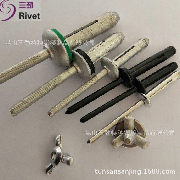 全铝灯笼铆钉 灯笼型防水抽芯铆钉6.4M 全铝拉花防水拉钉灯笼铆钉