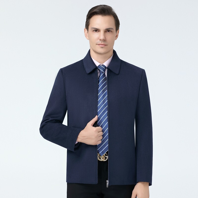 Brand Detachable Liner White Duck down Wool Jacket 2025 New Middle-Aged and Elderly Autumn and Winter Wool Outwear