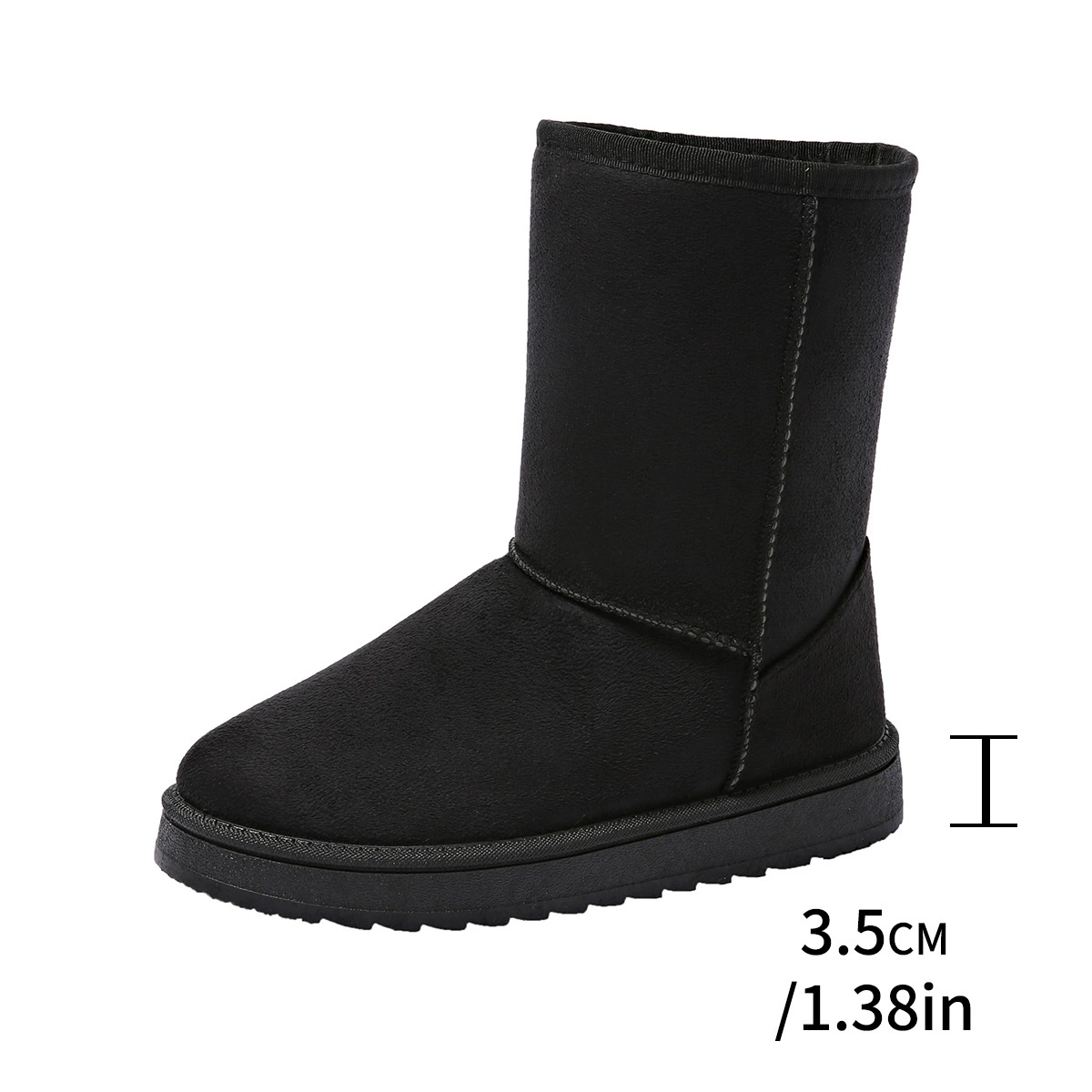 Ankle boots, winter/demi‑season footwear, brown or black, EU 36–44, lightweight