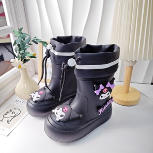 Ins Cartoon Children's Rain Boots Baby Non-Slip Rain Boots Children's Water Shoes Waterproof Lightweight Boys and Girls Rubber Shoes