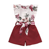 Summer cute set, jacket sleevless, suitable for import, wholesale