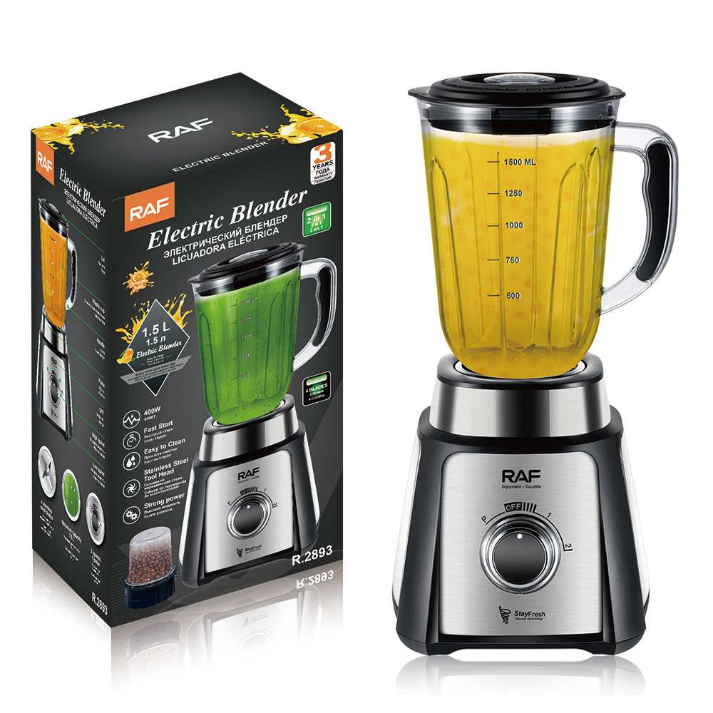 Máquina de cocción dos en uno estándar europea RAF, máquina de rotura de paredes de 1.5L, exprimidor de frutas y verduras, exprimidor doméstico, exprimidor pequeño