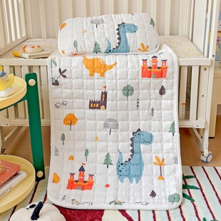 Children's Mattress Baby Soft Cushion Pure Cotton Kindergarten Nap Machine Washable Thin Summer Baby Splicing Mattress Cushion