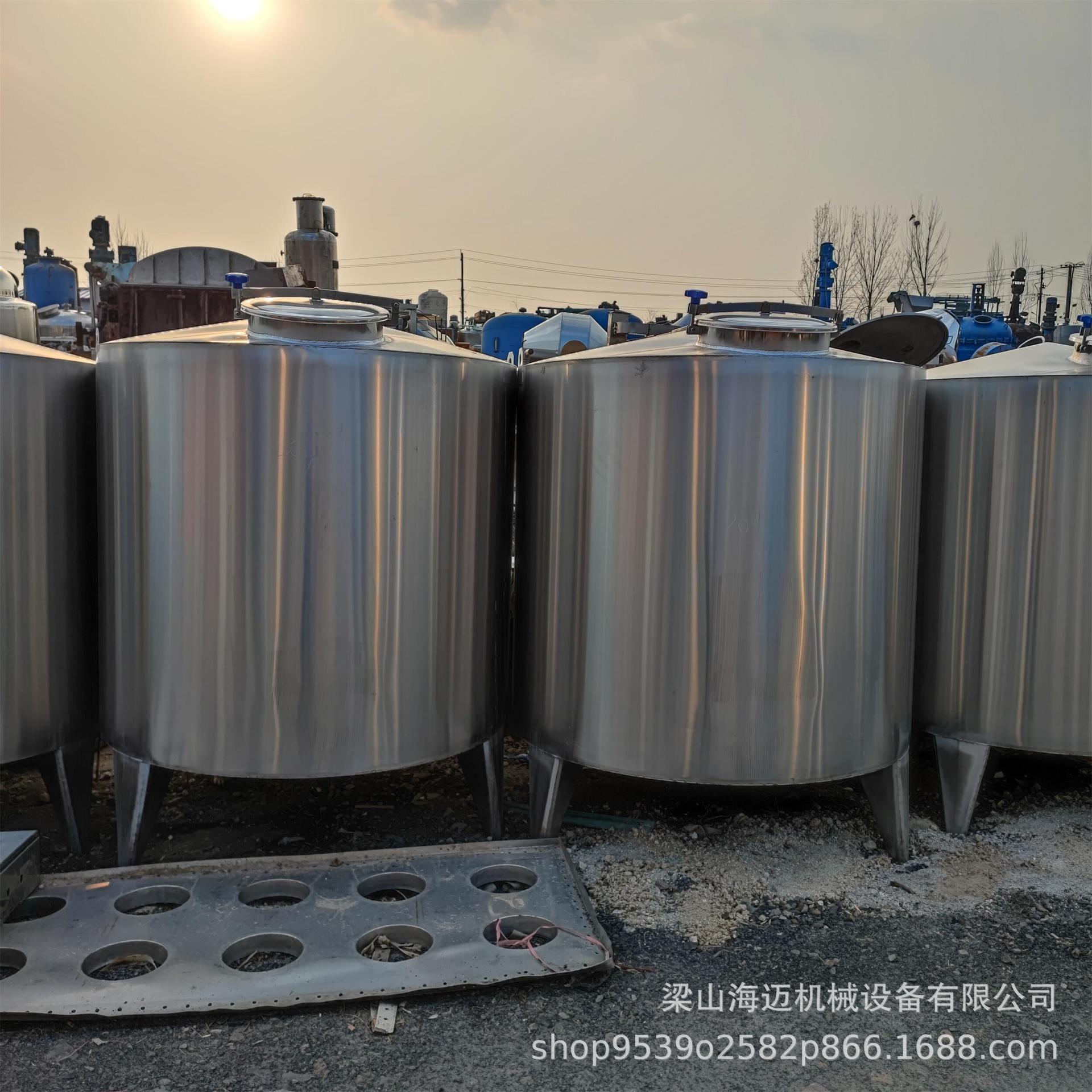 二手20立方-60立方304不锈钢液体储罐 立式食用油菜籽油储罐