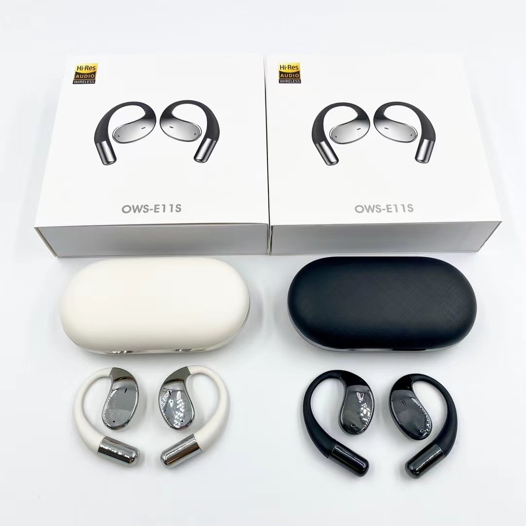 2024 nuevos auriculares Bluetooth E11S de alta calidad de sonido OWS no entren en el oído deportivo inalámbrico de larga duración image 2