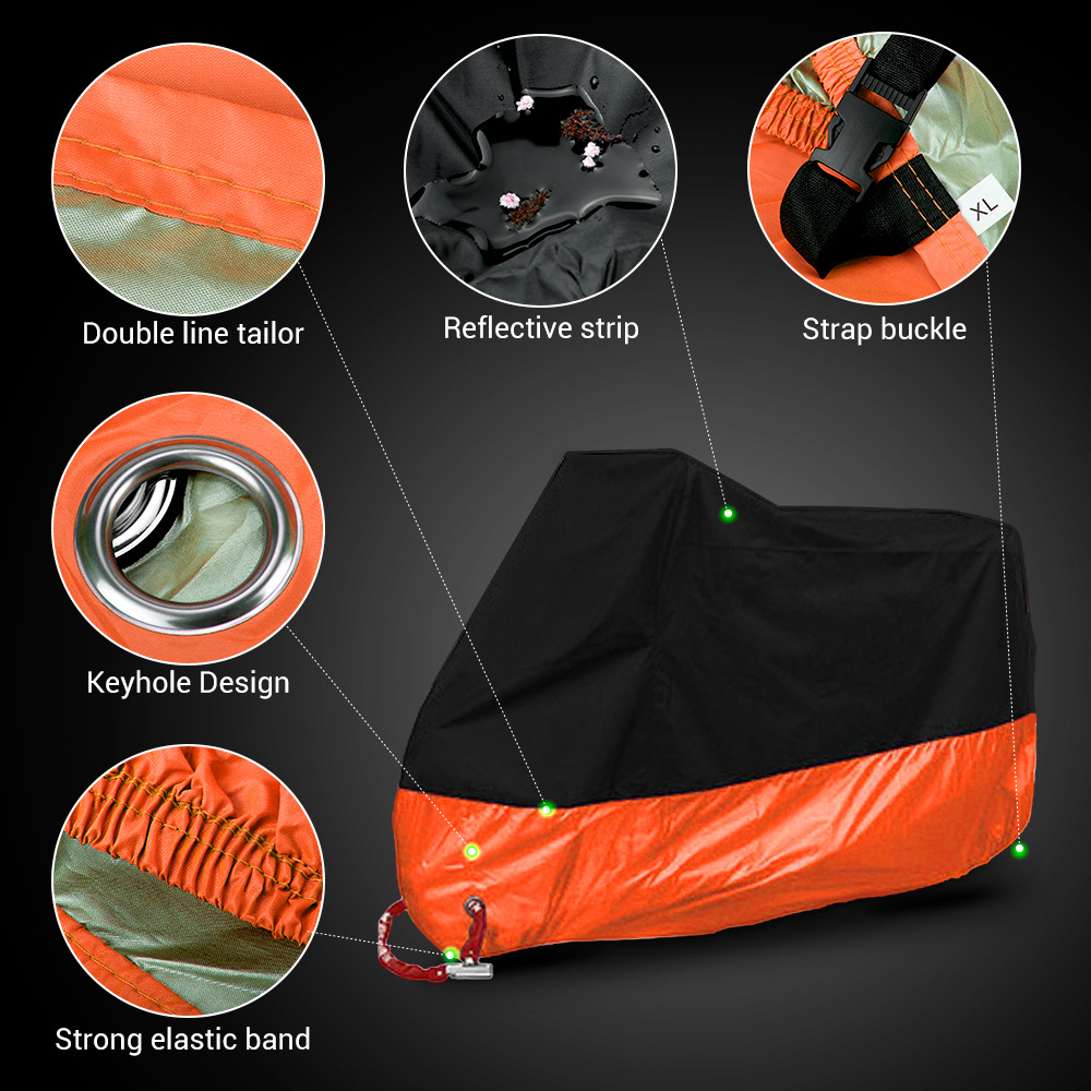 Ropa de protección solar transfronteriza cubierta de motocicleta gruesa cuatro estaciones universal multicolor vehículo eléctrico a prueba de lluvia y polvo ropa de motocicleta image 7