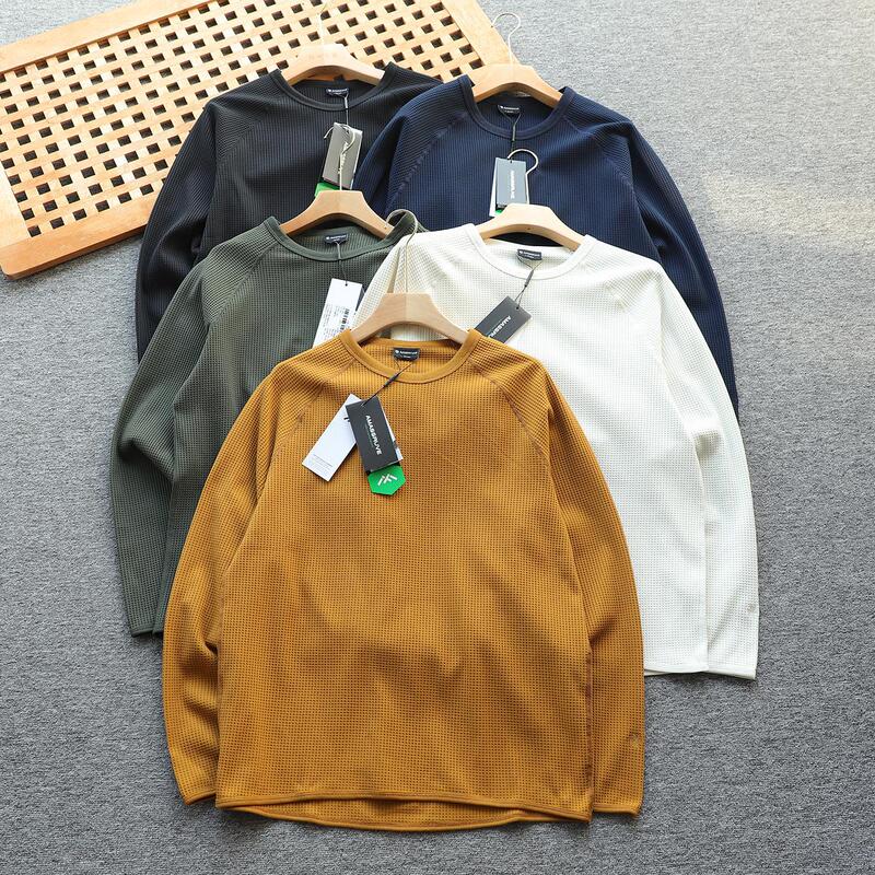 High-end BL series! TEX light luxury waffle stretch breathable autumn and winter new outdoor sports long-sleeve sweatshirt for men and women High-end BL series! TEX light luxury waffle stretch breathable autumn and winter new outdoor sports long-sleeve sweatshirt for men and women