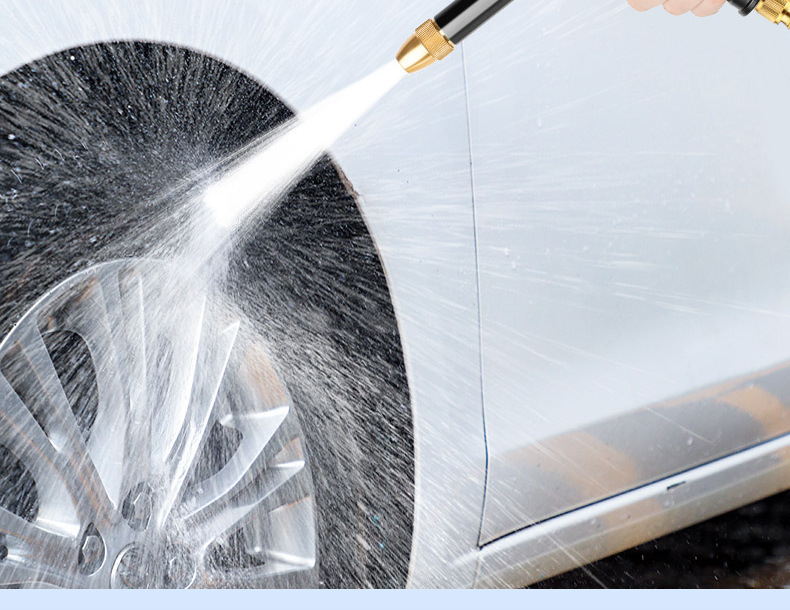 Car Wash Water Gun Nozzle Connects to Household Tap Water, High-Pressure Washing Nozzle, Faucet Quick Connector Accessories