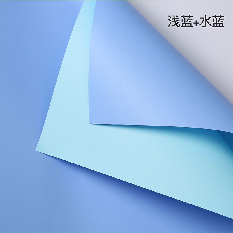 Papel Ouya Papel liso coreano Embalaje de flores Florería impermeable de dos colores Paquete de ramo Papel de flores Papel de regalo Material de embalaje de regalo