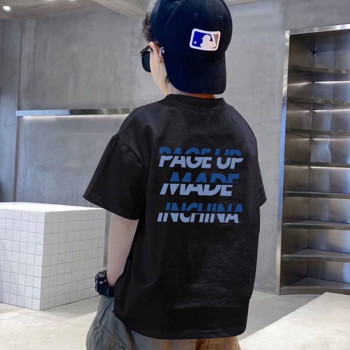 国境を越えた貿易人気子供服男の子Tシャツ半袖夏子供中大型男の子トップス半袖夏服トレンド