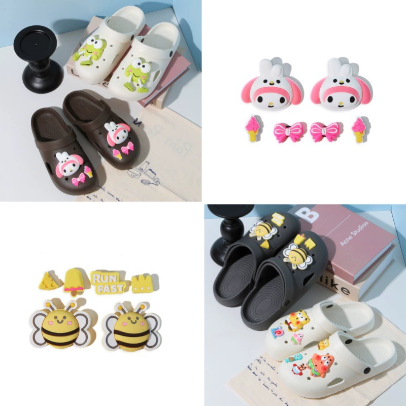 Аксессуары для обуви Croc, аксессуары для обуви, мягкая резиновая пряжка для обуви, украшение, милые съемные ПВХ, новые оптовые цветы для обуви «сделай сам», трансграничные