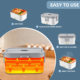 Heating Electric Lunch Box Household Two-in-One Stainless Steel Multi-Layer Inner Pad Insulation Cross-Border Car Lunch Box Self-Heating Charging