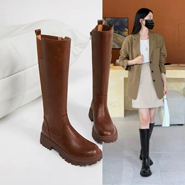 女式休闲单鞋;乐福鞋;女式皮靴