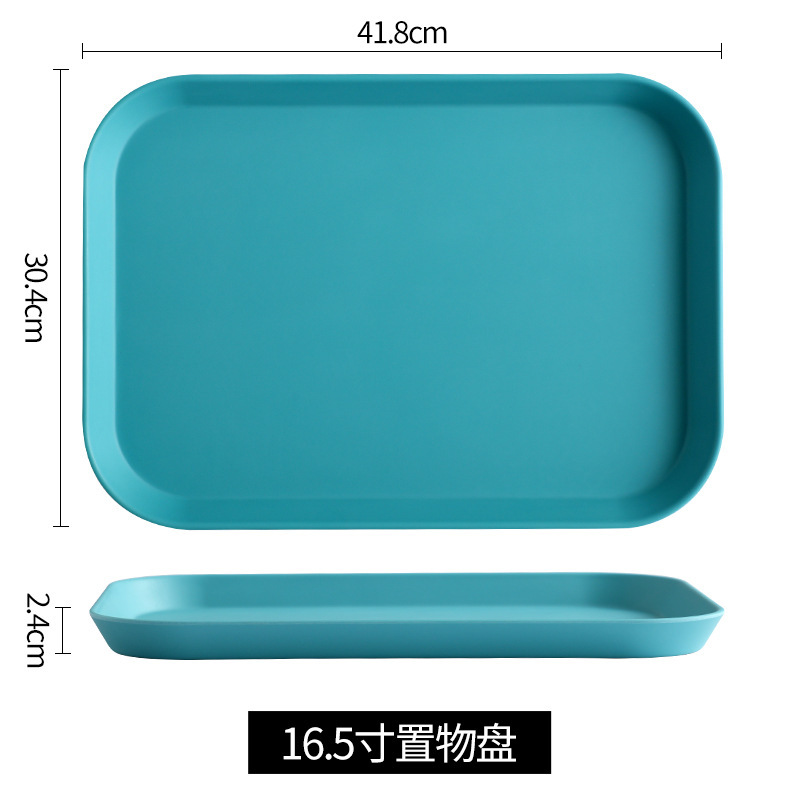Insトレー北欧風茶盤客間カップ盤家庭用レストラン長方形放水カップ盤果物メラミン盤|undefined