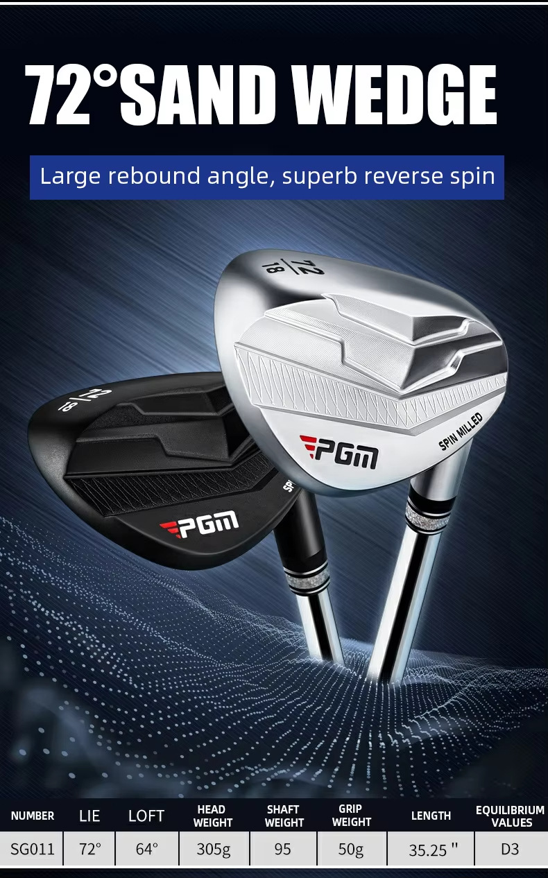 Gậy đánh golf PGM góc lớn 72° đào cắt xoay siêu ngược — SG011-Đen 72 °, SG011-Bạc 72 °, SG011-Tay trái đen 72 °, SG011-Tay trái bạc 72 ° chi tiết 35